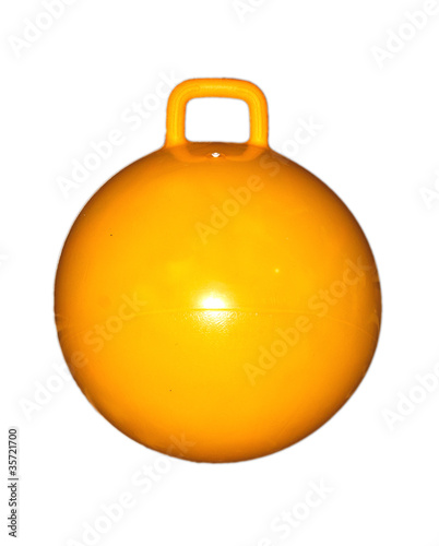 yellow ball with handle