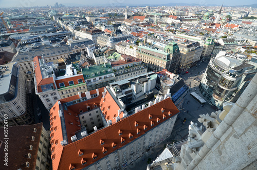 Vue aérienne de Vienne