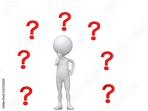 Where to? (3d person with multiple questions mark)