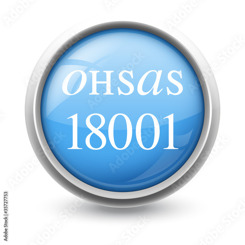 Symbole glossy vectoriel norme OHSAS 18001