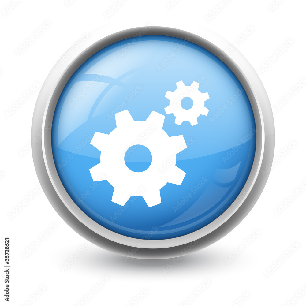 Symbole glossy vectoriel engrenage réglage Symbole glossy vectoriel engrenage réglage