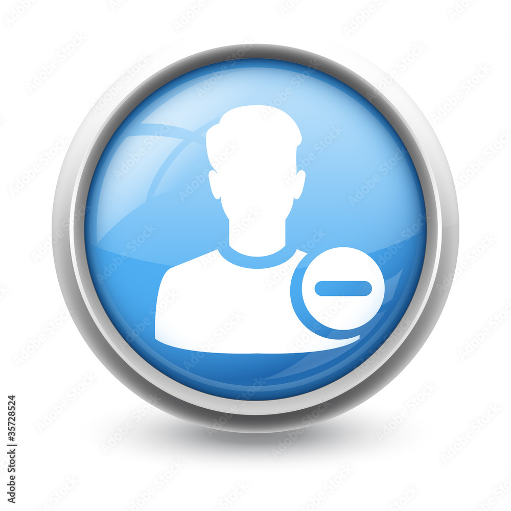 Symbole glossy vectoriel profil supprimer contact Symbole glossy vectoriel profil supprimer contact