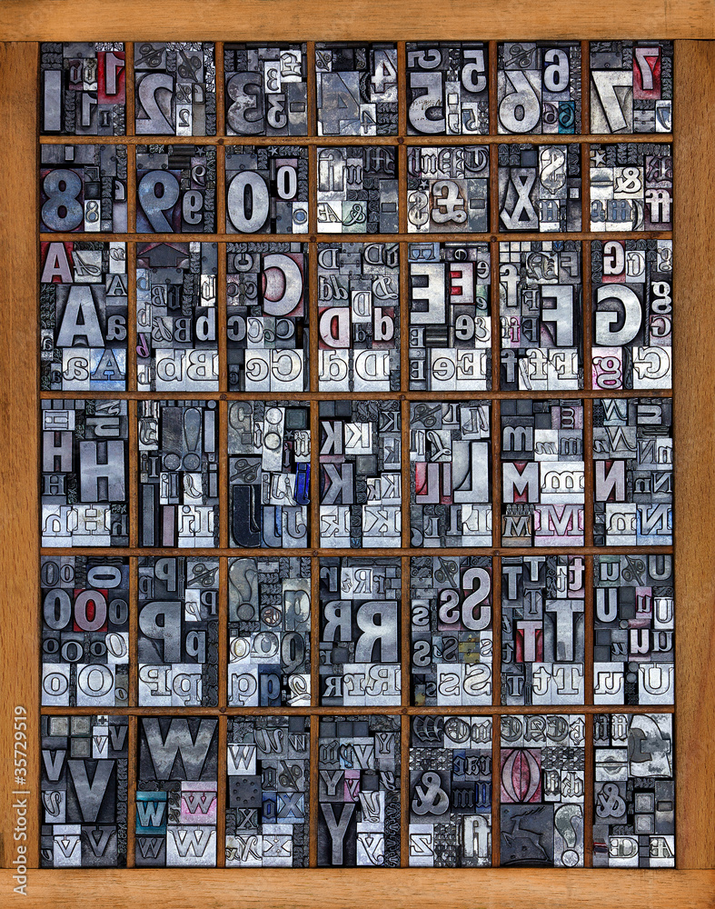 Letterpress alphabet Letterpress alphabet