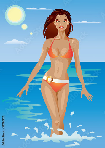 Girl In The Sea