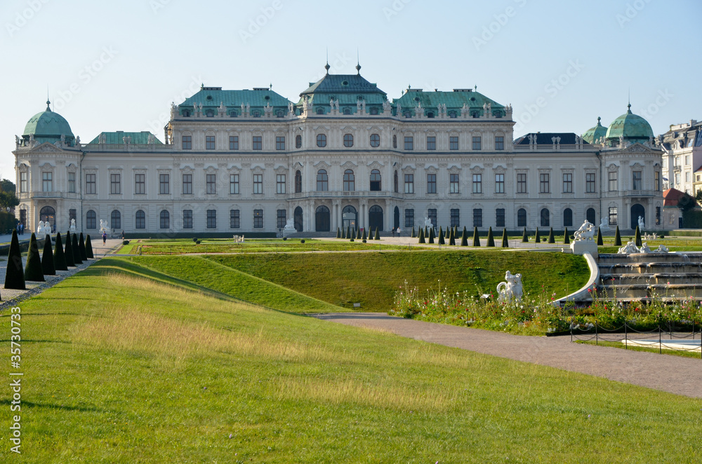 Soleil au Palais du Belvédère à Vienne