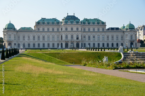 Soleil au Palais du Belvédère à Vienne