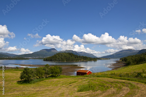 Rural lanscape of Norway