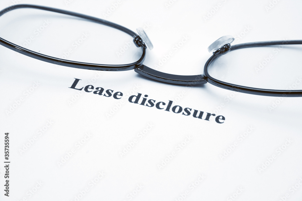 Lease disclosure Lease disclosure