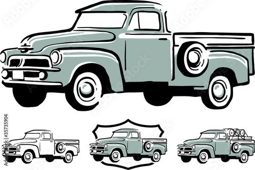 vintage pick up truck