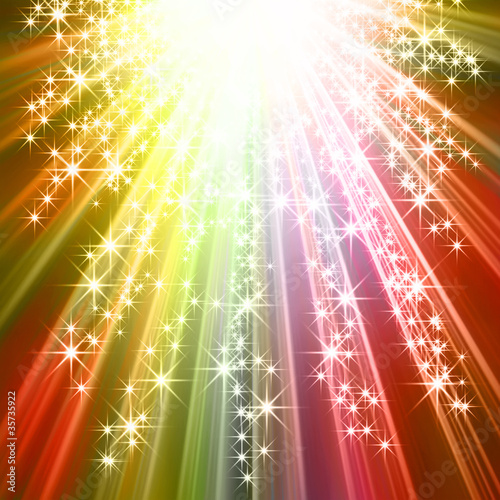 Christmas star burst