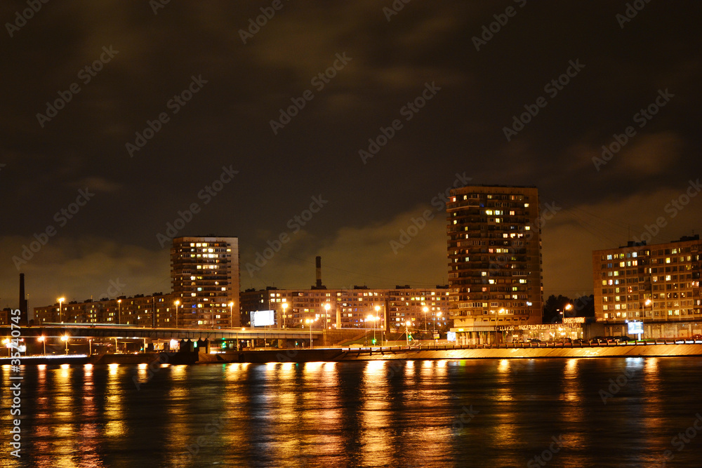Night view of the St Petersburg