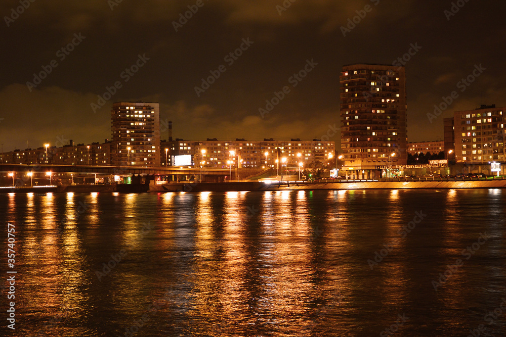 Night view of the St Petersburg
