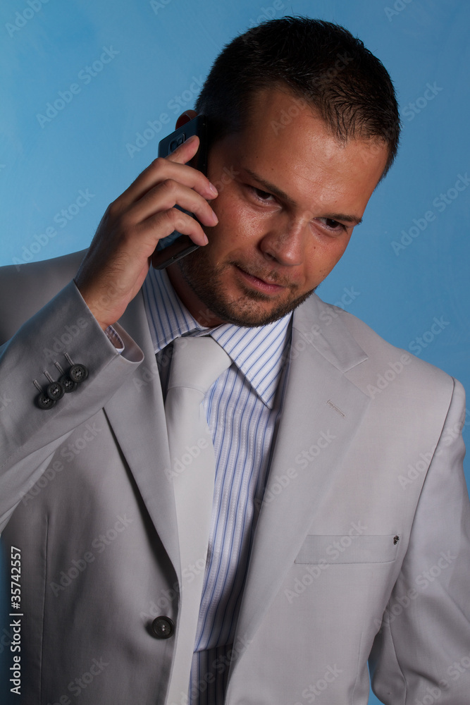 business man al cellulare business man al cellulare