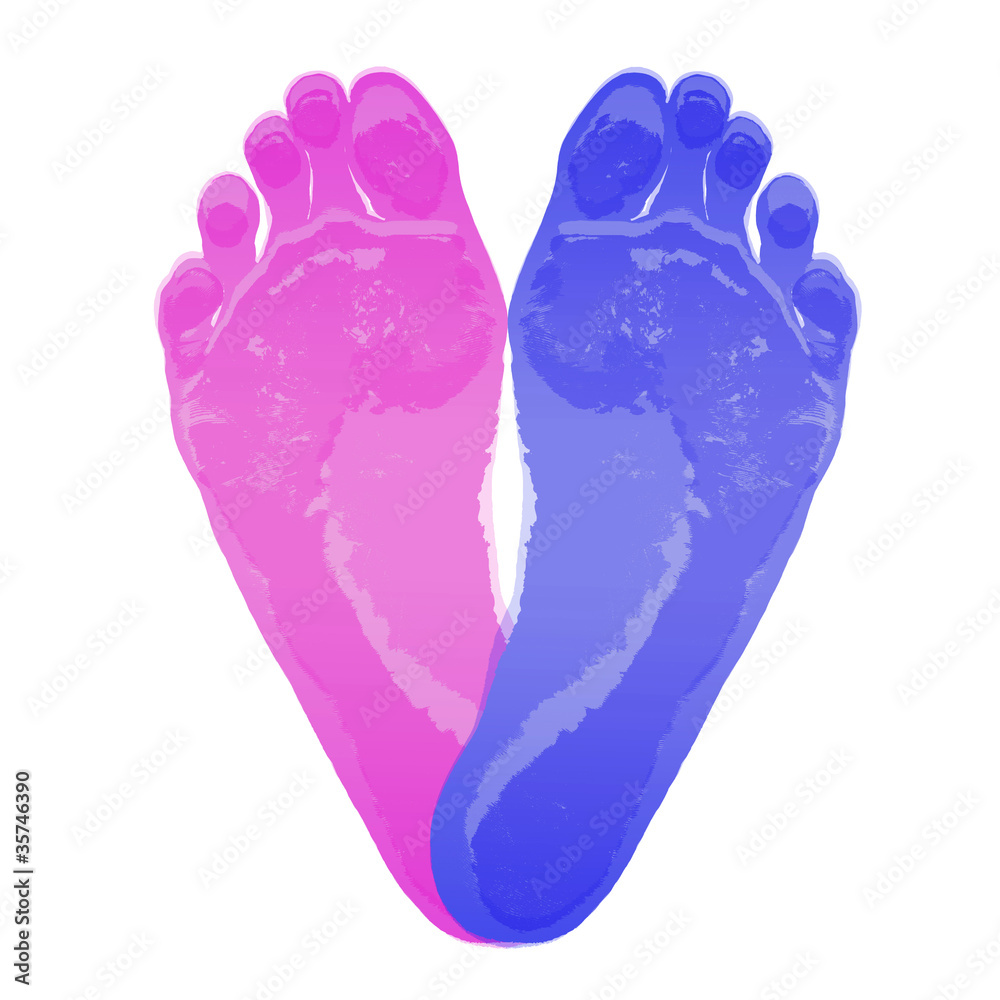 ハート型の足の裏 Stock イラスト Adobe Stock