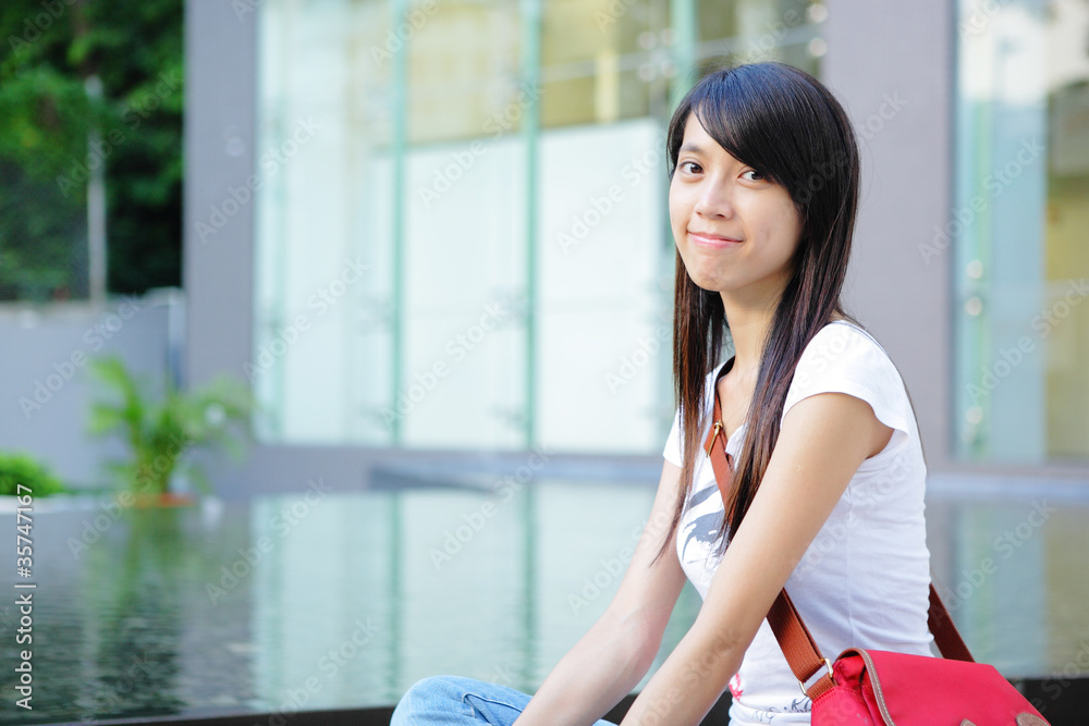 student at campus student at campus