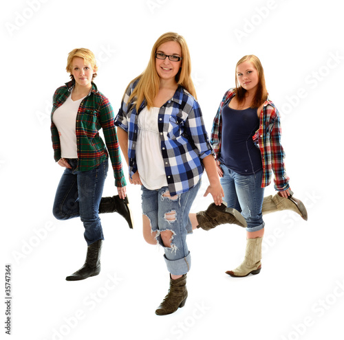 Country Line Dancing Girls