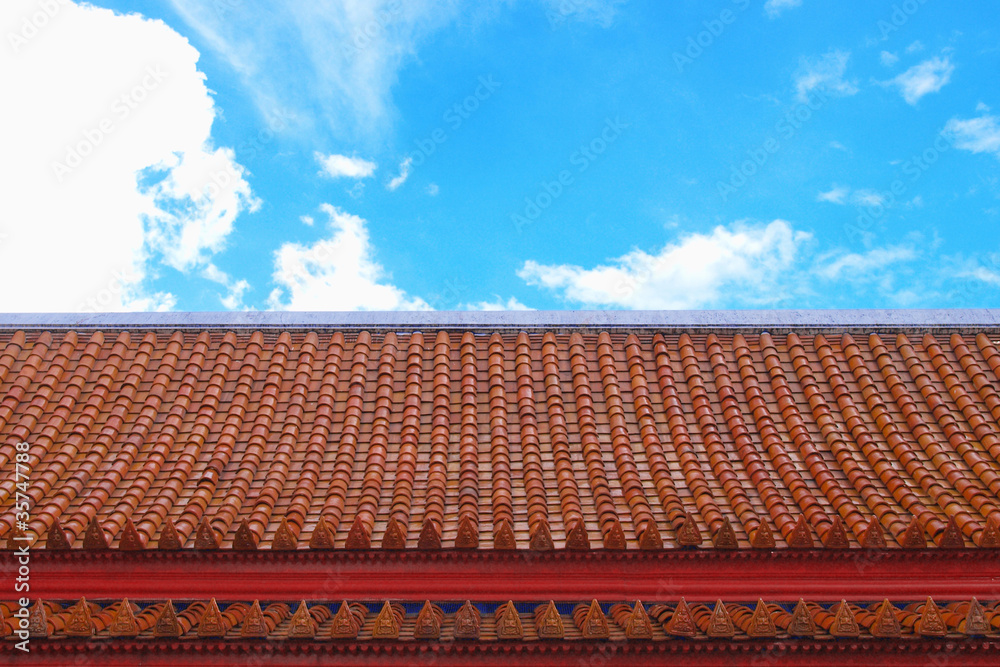 Roof of a buddhist temple