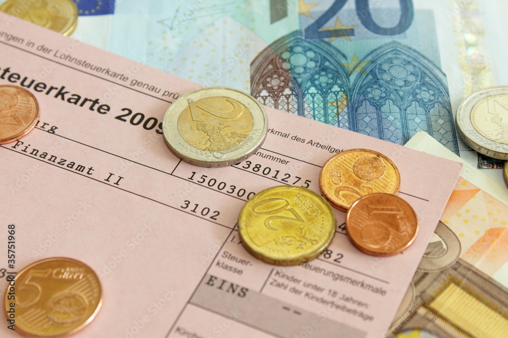 lohnsteuerkarte StockFoto Adobe Stock