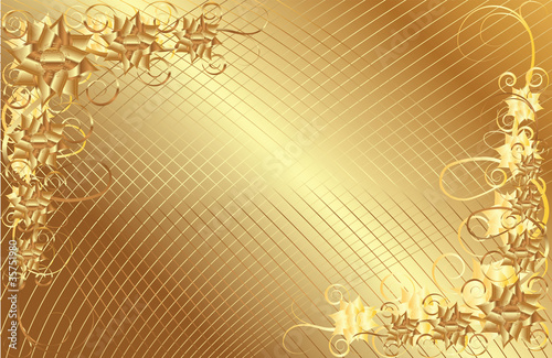 Wallpaper Mural Gold floral vector frame background Torontodigital.ca