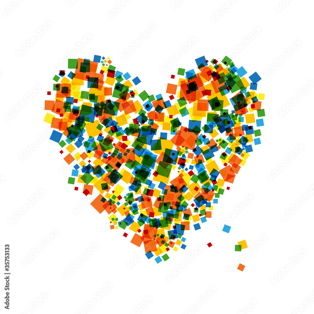 Abstract heart shape for your design Abstract heart shape for your design