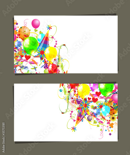 Gift card with place for your text