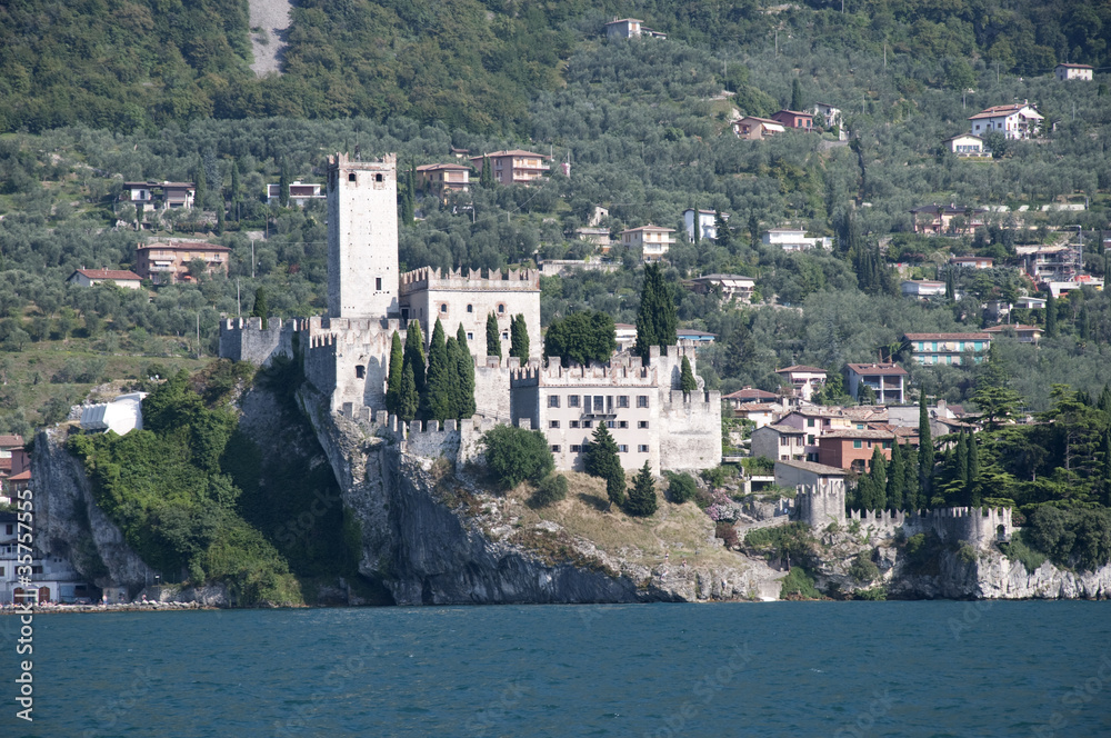 Scalieri Castle in Malcesine on Lake Garda northern Italy