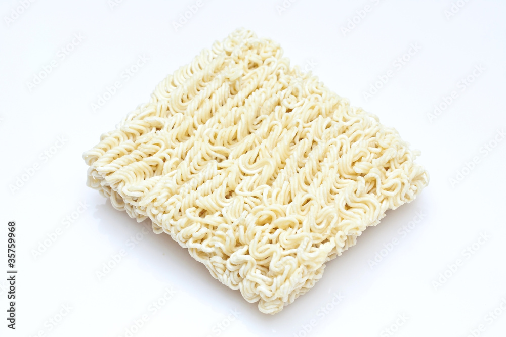 Instant noodles isolated on white background Instant noodles isolated on white background