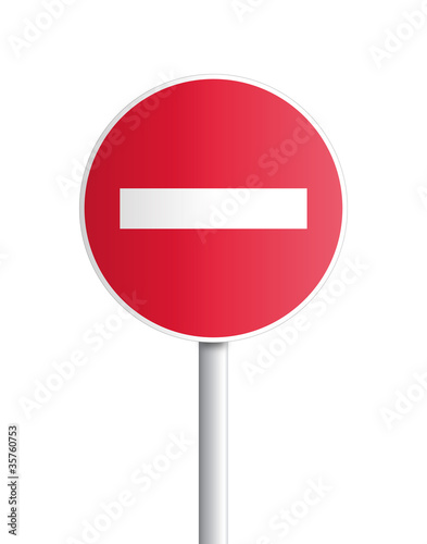 Panneau - sens interdit