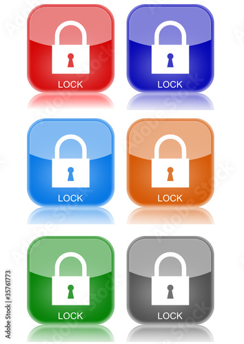 Lock   "6 buttons of different colors"