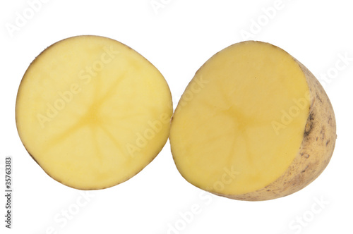 Zerschnittene Kartoffel
