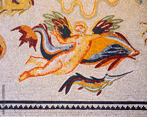 mosaic roman angel