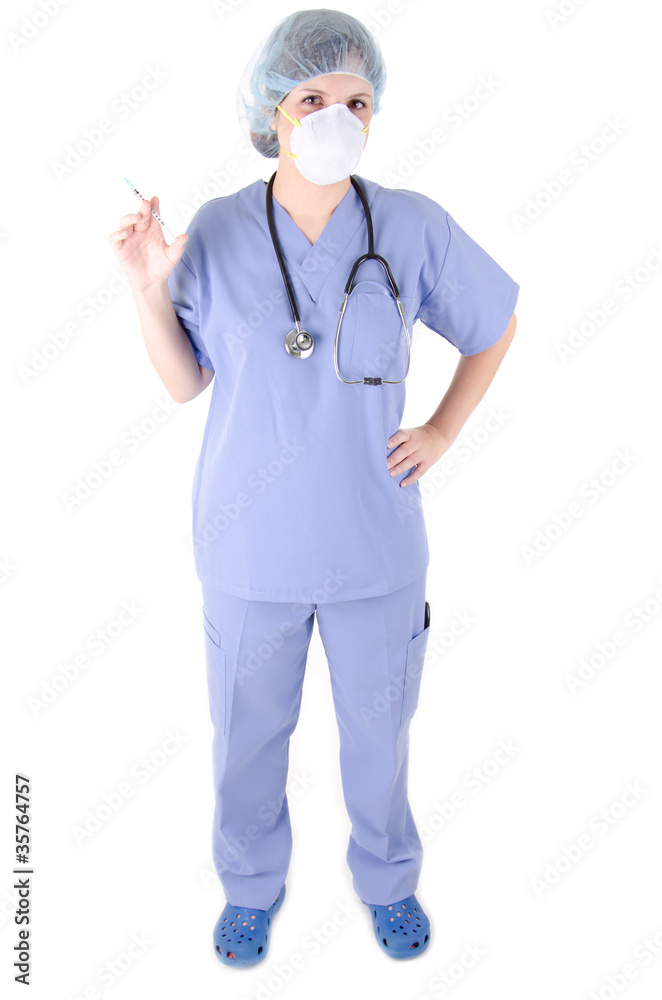 Doctor with syringe