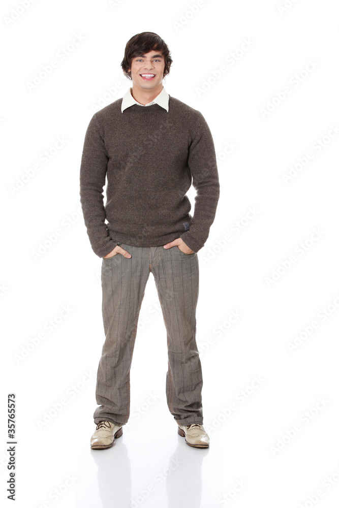 Full length portrait of a stylish young man standing Full length portrait of a stylish young man standing