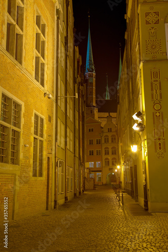 Historic street in Gdansk, Poland. #35765552