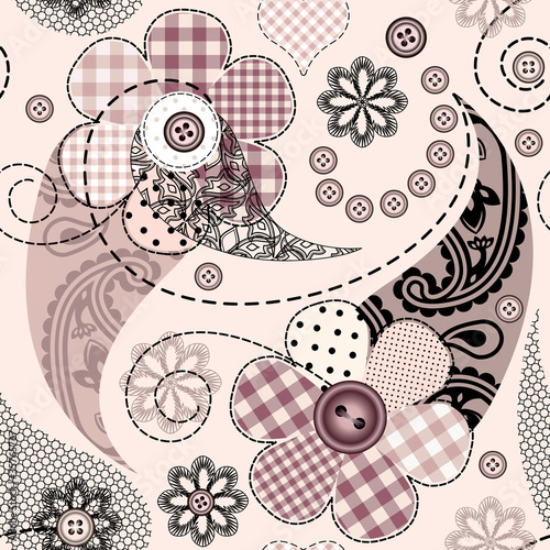 Paisley lace background