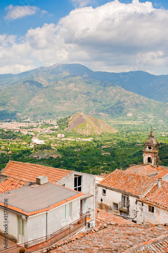 mountain valley in Sicily