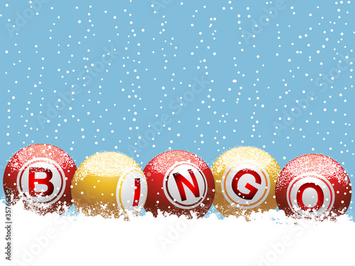 Christmas bingo background