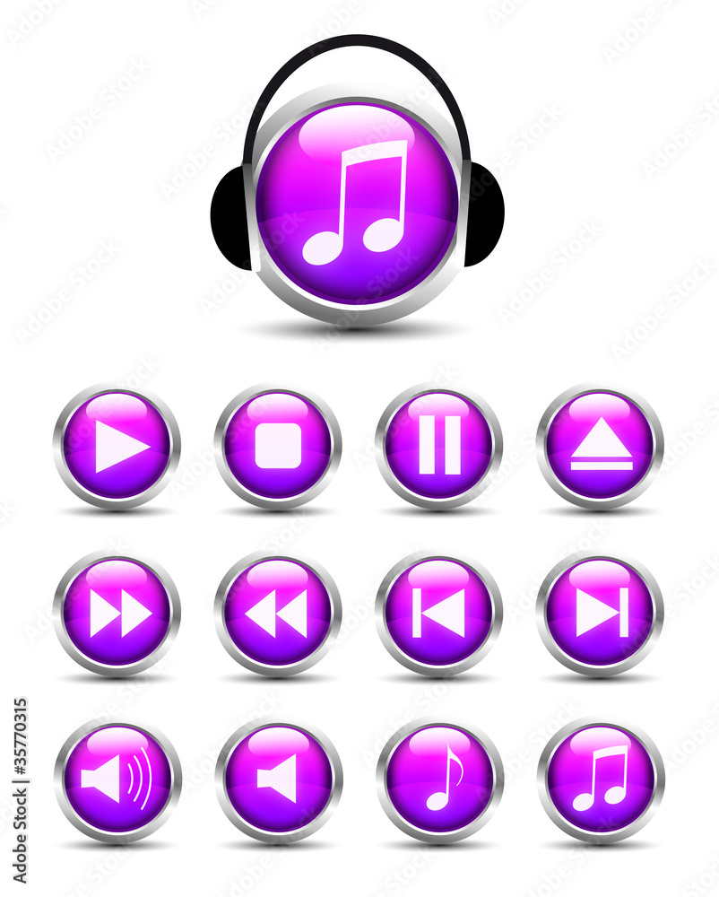 audio player buttonset
