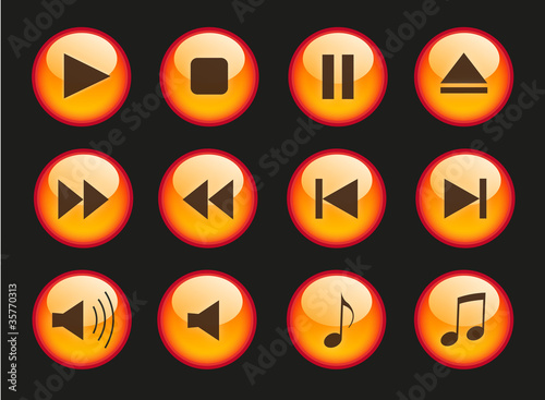 Free Download player buttons - GFXLoad