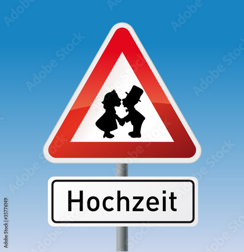 Hochzeit Schild
