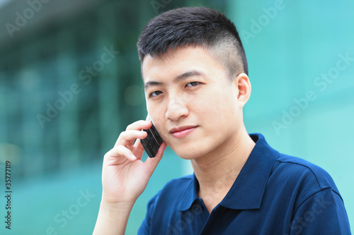 man with mobile phone