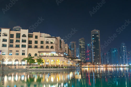 Dubai view at night time © Elnur