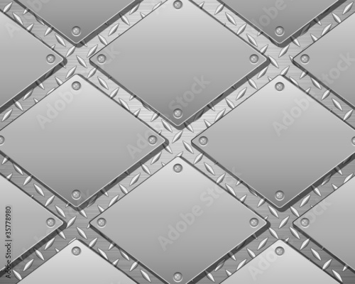 diamond metal background and plates