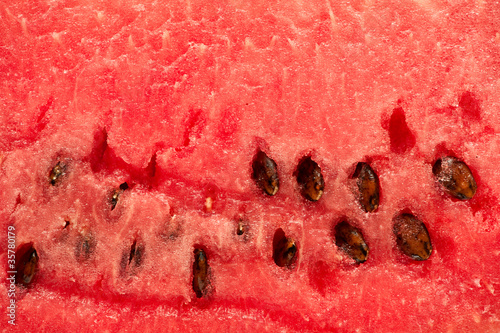 Red texture of sweet watermelon