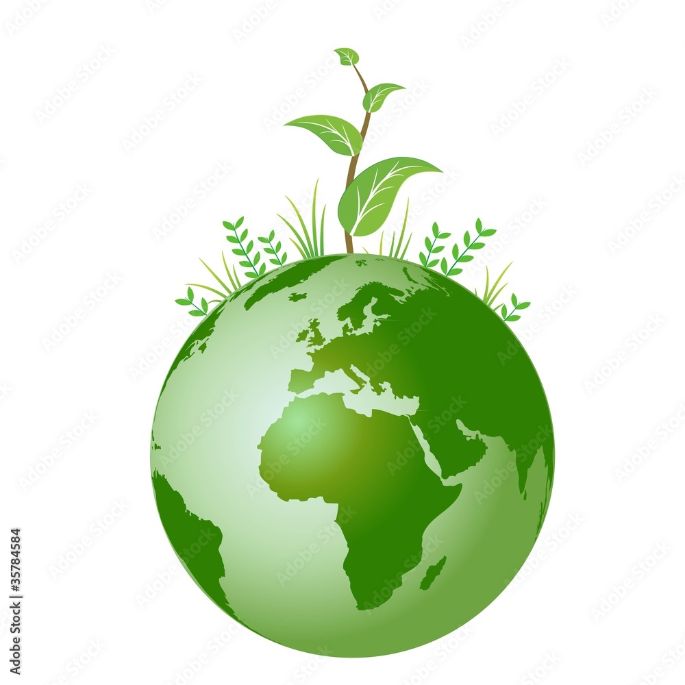 地球の上の植物 地球の上の植物