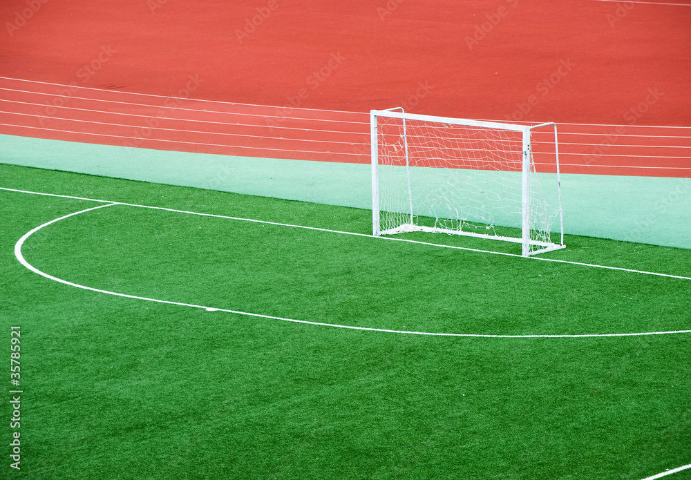 Obraz premium empty soccer field