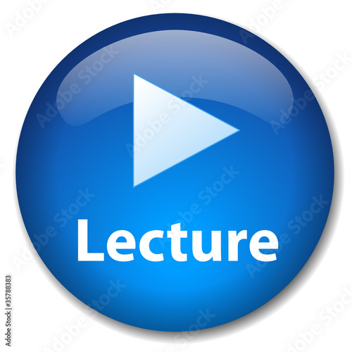 Bouton Web "LECTURE" (lire voir vidéo démarrer play cliquer ici)