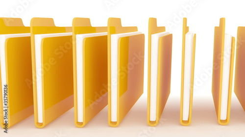 Folders with search animation