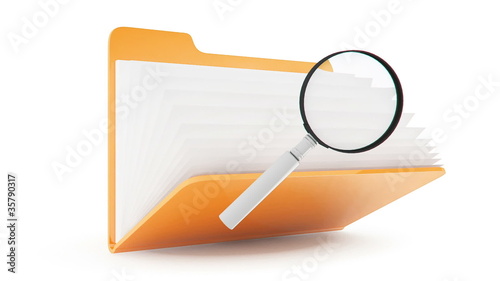 Folders with lens animation