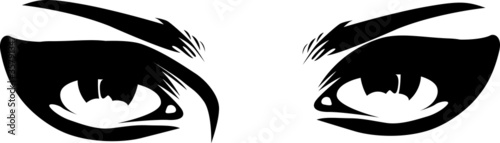 woman eyes illustration
